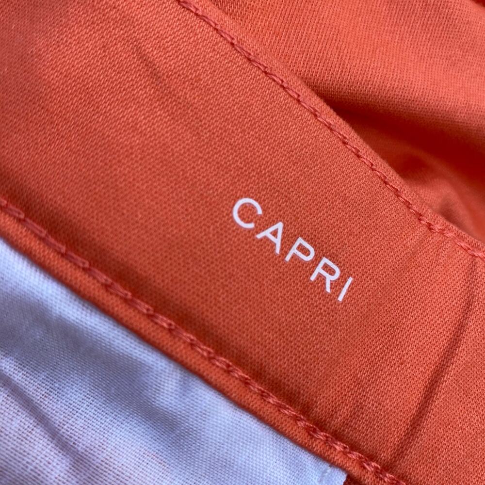 St. John's Bay Living Coral Secretly Slender Capris NWT 4 - Picture 5 of 6